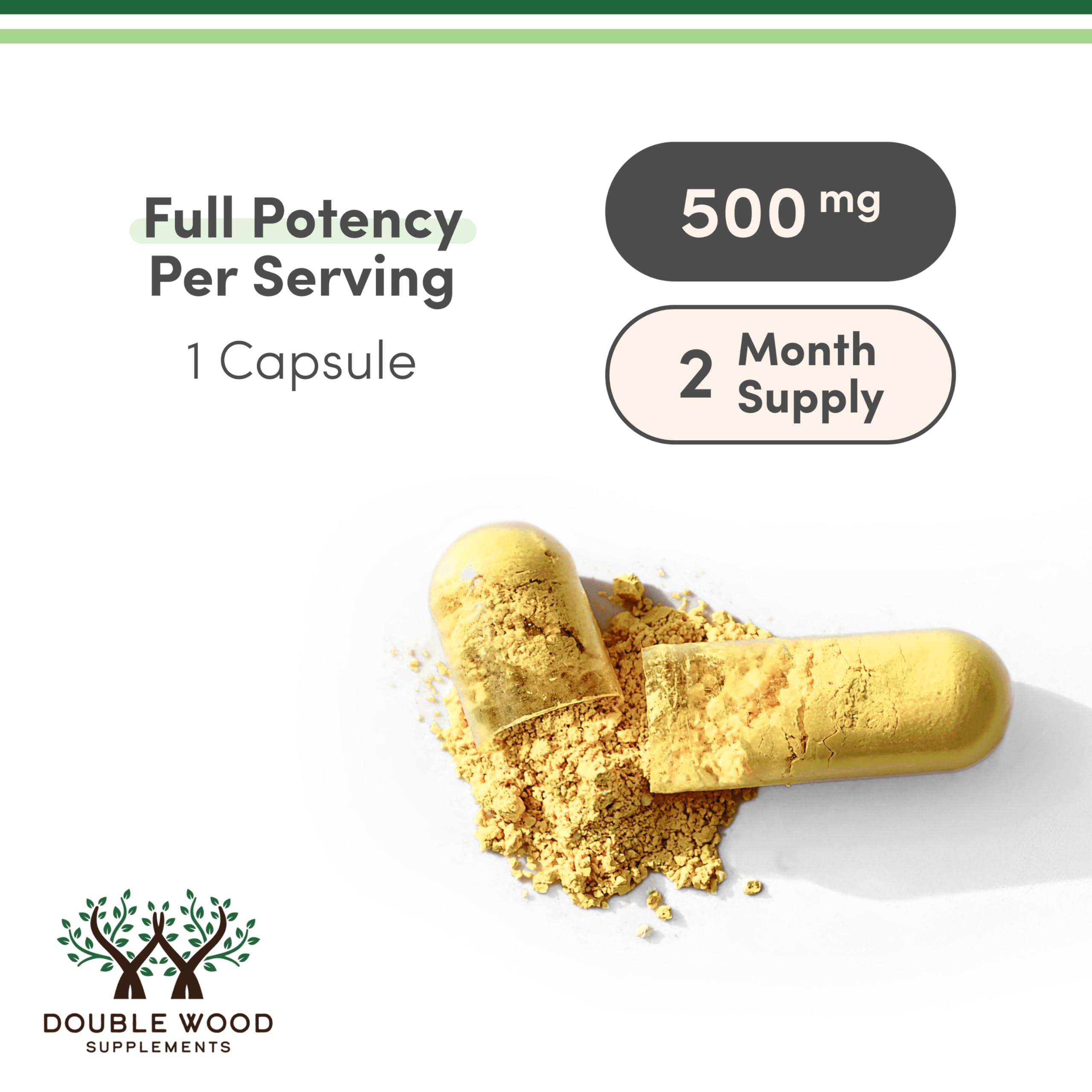 Berberine Supplement 500mg, 60 Capsules (Third Party Tested, Non-GMO, Gluten Free, Vegan Safe) AMPK Activator - Berberine HCL for Cardiovascular Health by Double Wood (Pack of 2) - Image 3