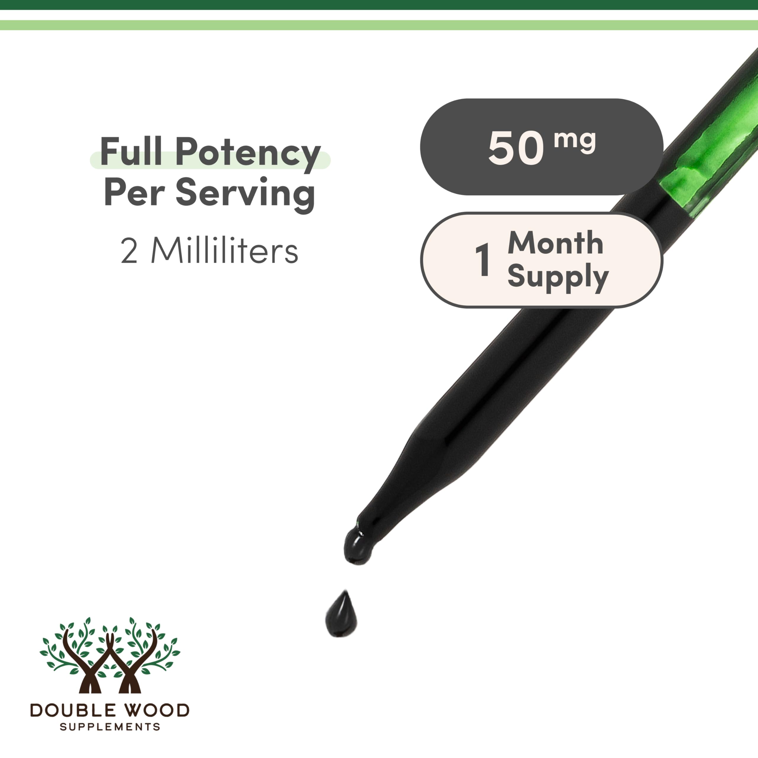 Chlorophyll Liquid Drops - for Digestion, Gut Health, Energy and Detox - Vegan Safe (Rich, Full Texture and Taste, Not Watered Down), 2oz Peppermint Flavored, by Double Wood - Image 6