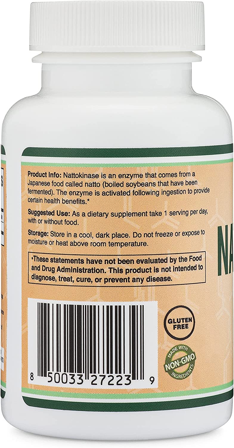Nattokinase Supplement (120 Capsules), Serrapeptase (120 Capsules), Citrus Bergamot (60 Capsules) - Image 7